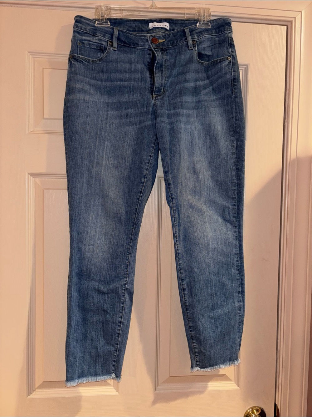 LOFT Mid Blue Curvy Skinny Jeans